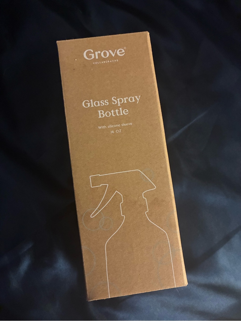 Grove Glass Spray Bottle - Brown Packaging NEW